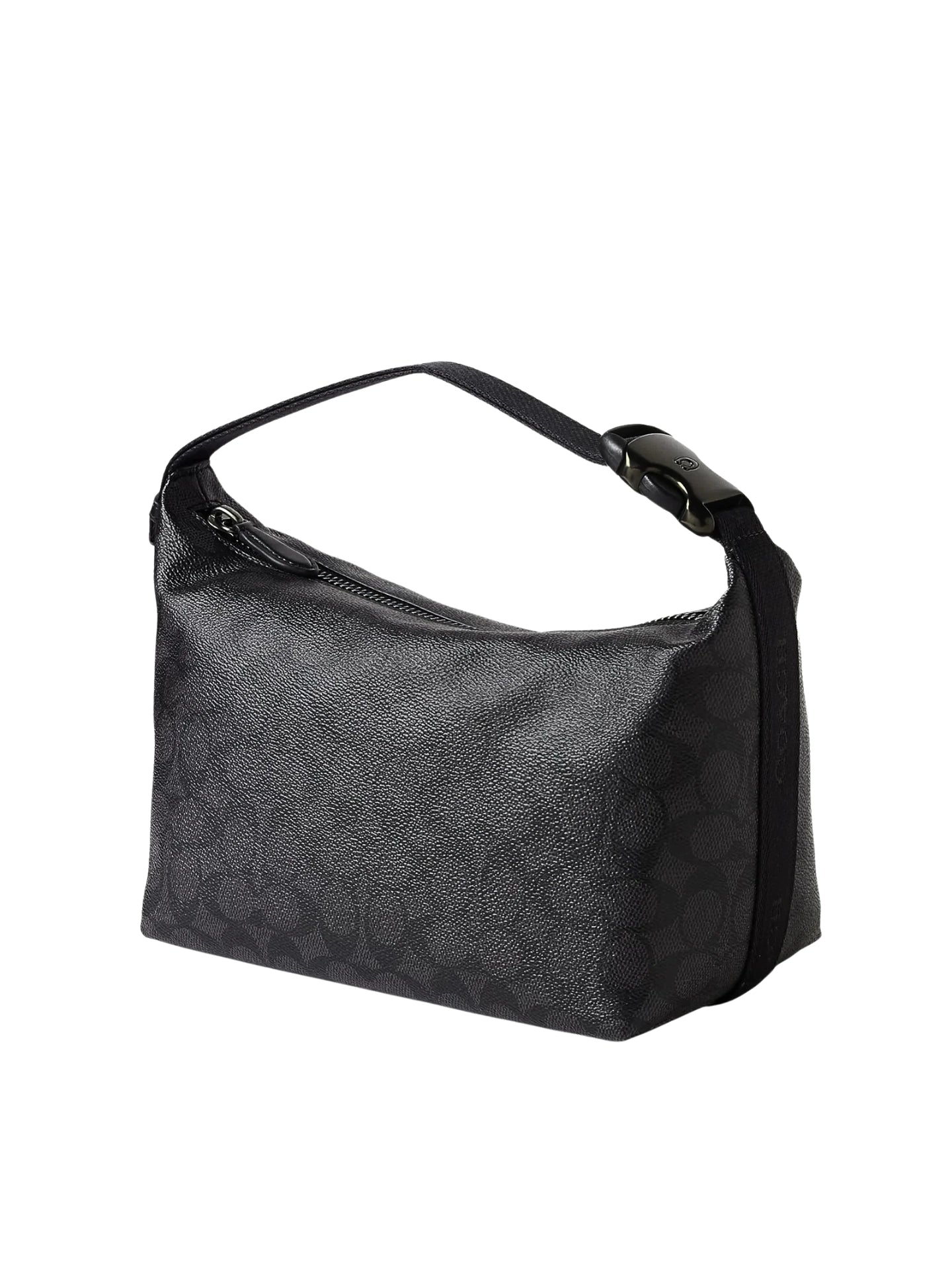 Coach Travel Kit With Speedclip In Signature Canvas Charcoal