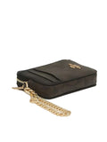gambar-samping-Coach-Zip-Card-Case-Signature-Canvas-Brown-Black