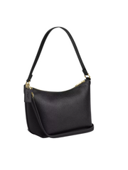 gambar-samping-Coach-Zip-Top-Shoulder-Bag-Grain-Leather-Black