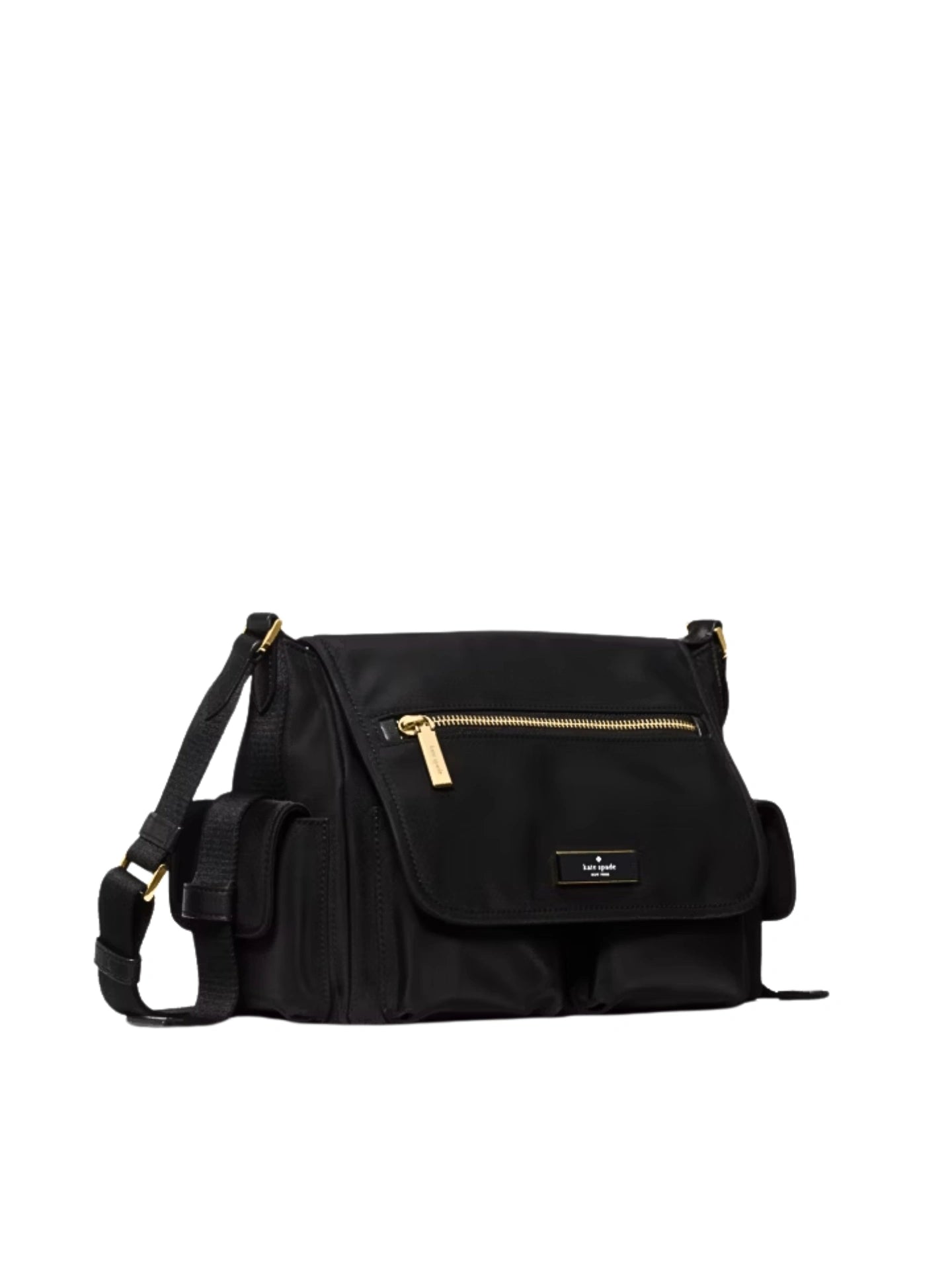 gambar-samping-Kate-Spade-Carter-Nylon-Messenger-Cargo-Crossbody-Bag-Black