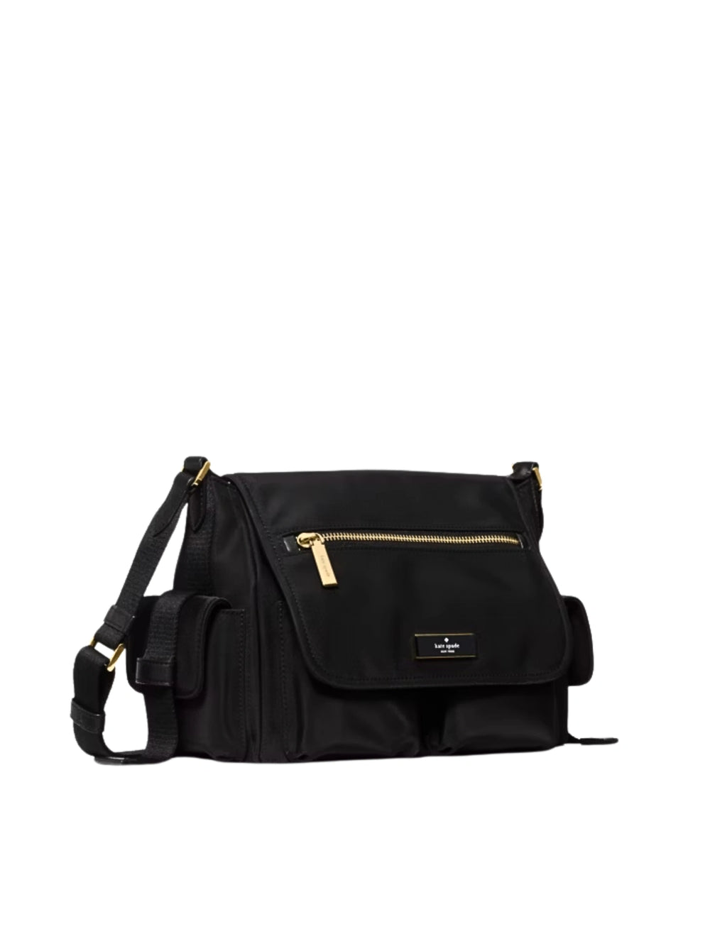 gambar-samping-Kate-Spade-Carter-Nylon-Messenger-Cargo-Crossbody-Bag-Black