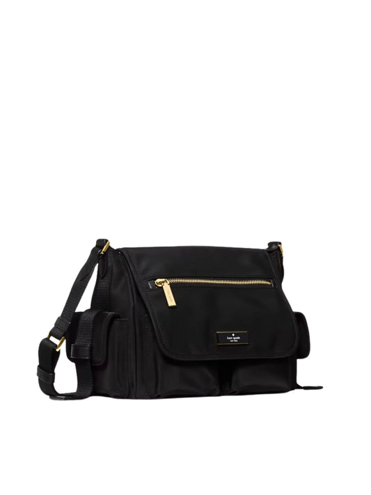 gambar-samping-Kate-Spade-Carter-Nylon-Messenger-Cargo-Crossbody-Bag-Black