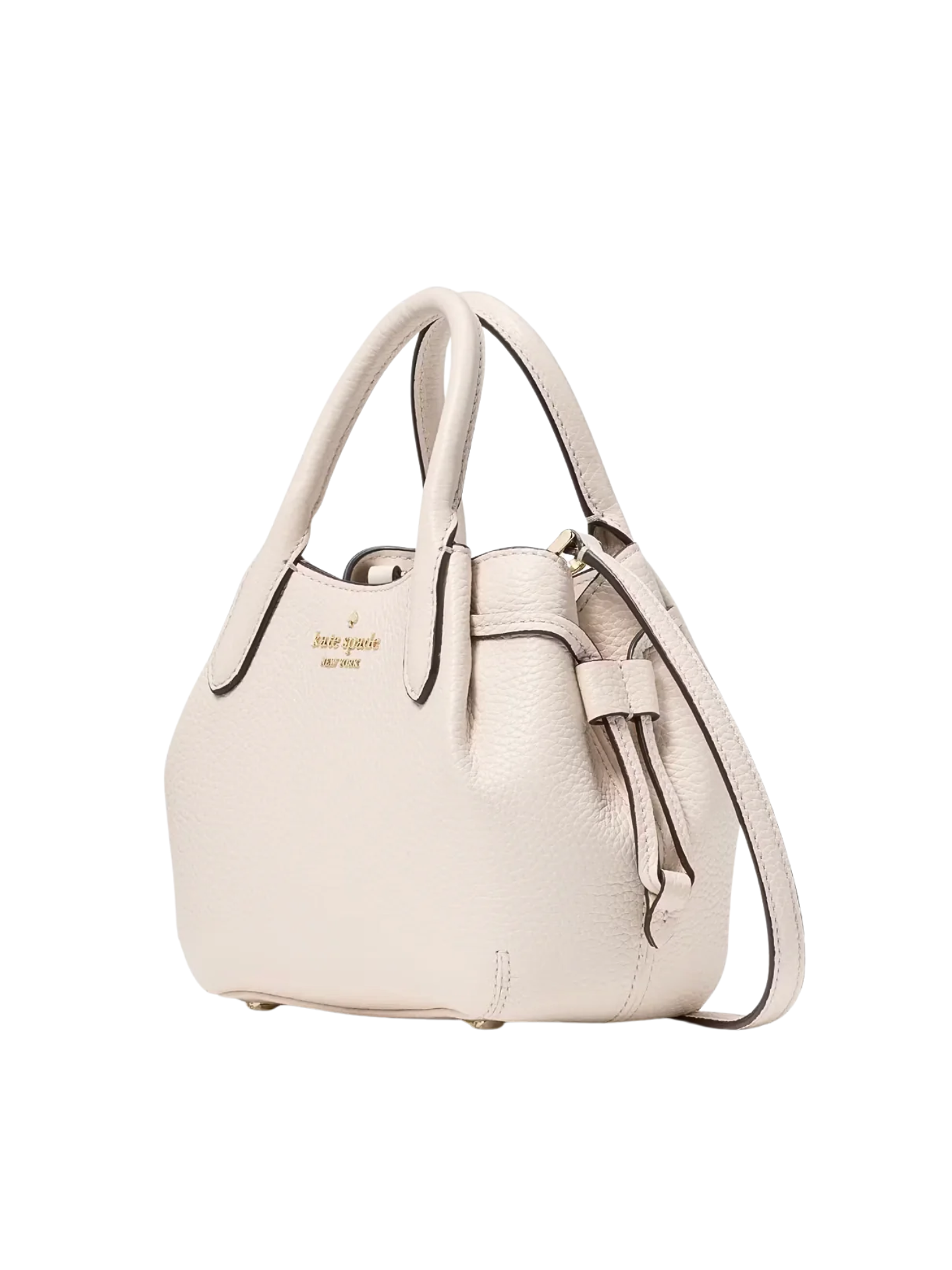 gambar-samping-Kate-Spade-Dumpling-Pebbled-Leather-Mini-Satchel-Parchment