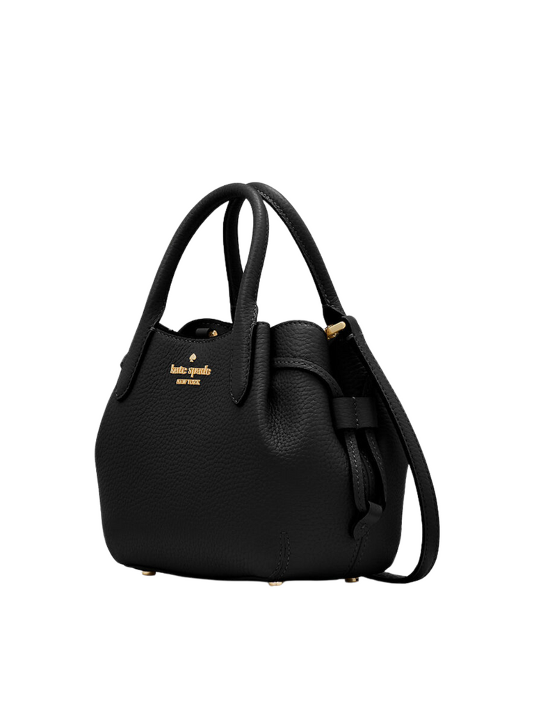 gambar-samping-Kate-Spade-Dumpling-Pebbled-Leather-Mini-Triple-Compartment-Satchel-Black