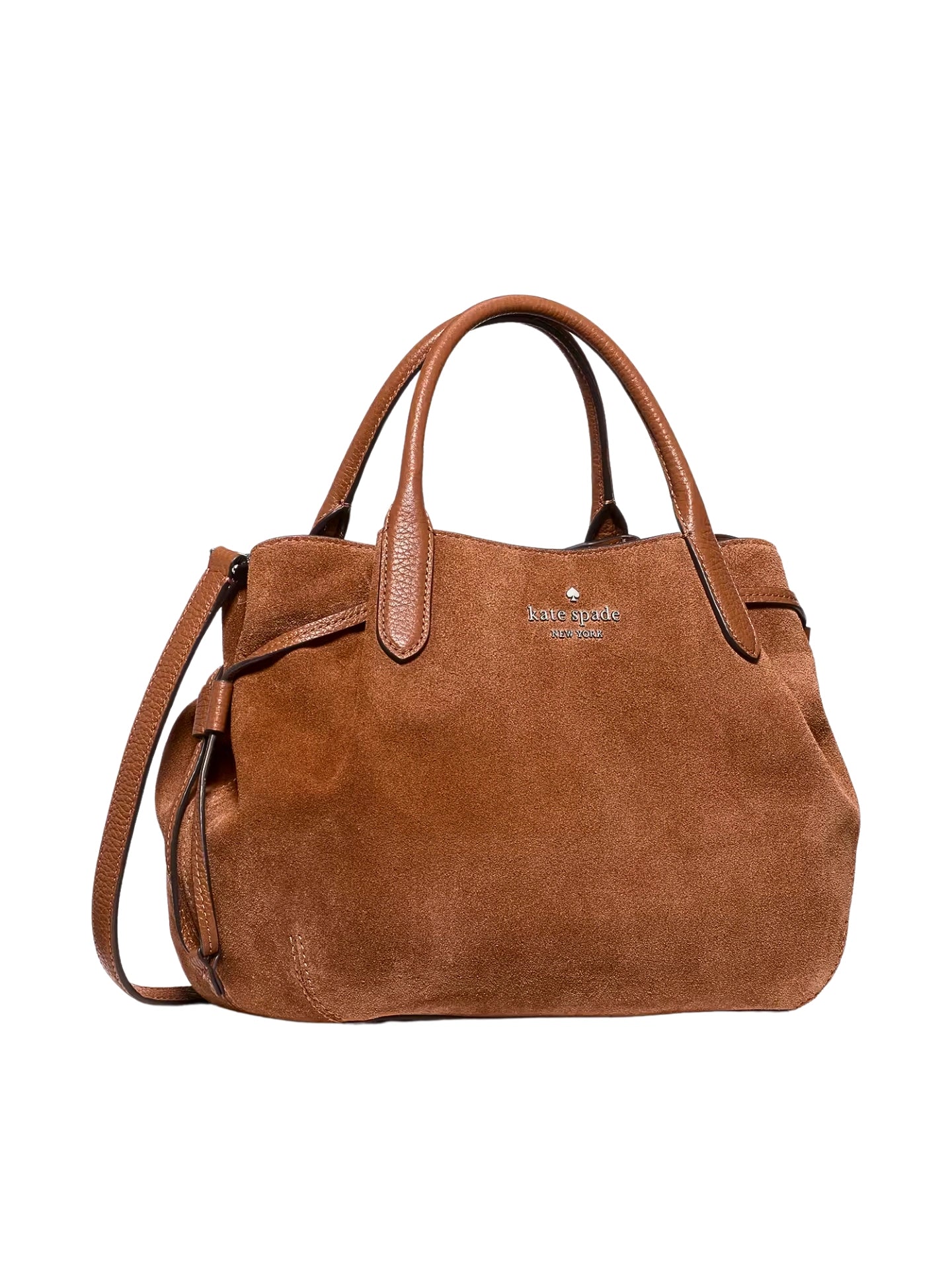 gambar-samping-Kate-Spade-Dumpling-Suede-Small-Satchel-Warm-Gingerbread