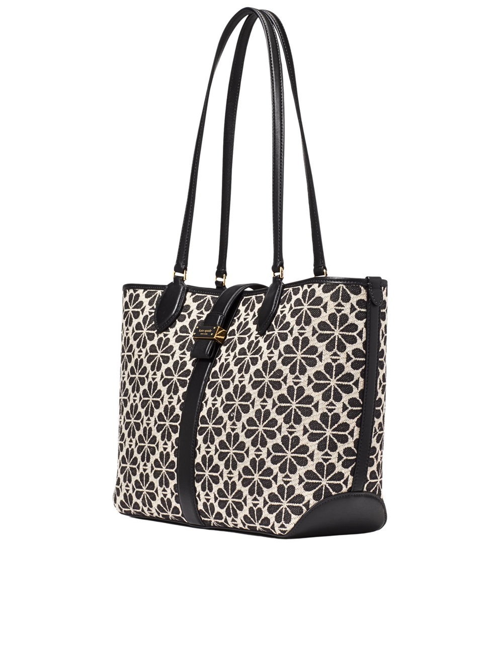 gambar-samping-Kate-Spade-Flower-Jacquard-Medium-Open-Tote-Sand-Multi