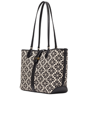 gambar-samping-Kate-Spade-Flower-Jacquard-Medium-Open-Tote-Sand-Multi