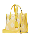 gambar-samping-Kate-Spade-Flower-Jaqcuard-Two-Tone-Canvas-Manhattan-Small-Tote-Dandelion