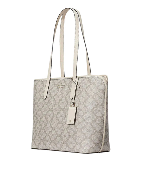 gambar-samping-Kate-Spade-Flower-PVC-Tote-Dark-BeigeWEBP