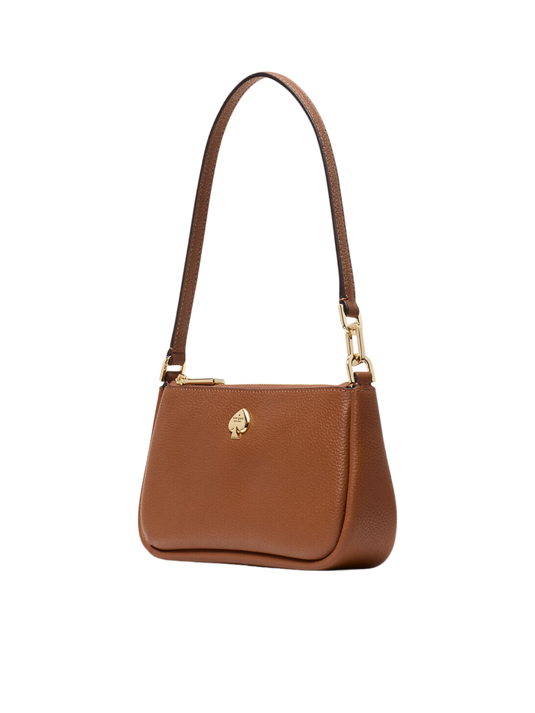 gambar-samping-Kate-Spade-Kayla-Pebbled-Leather-Convertible-Wristlet-Brown