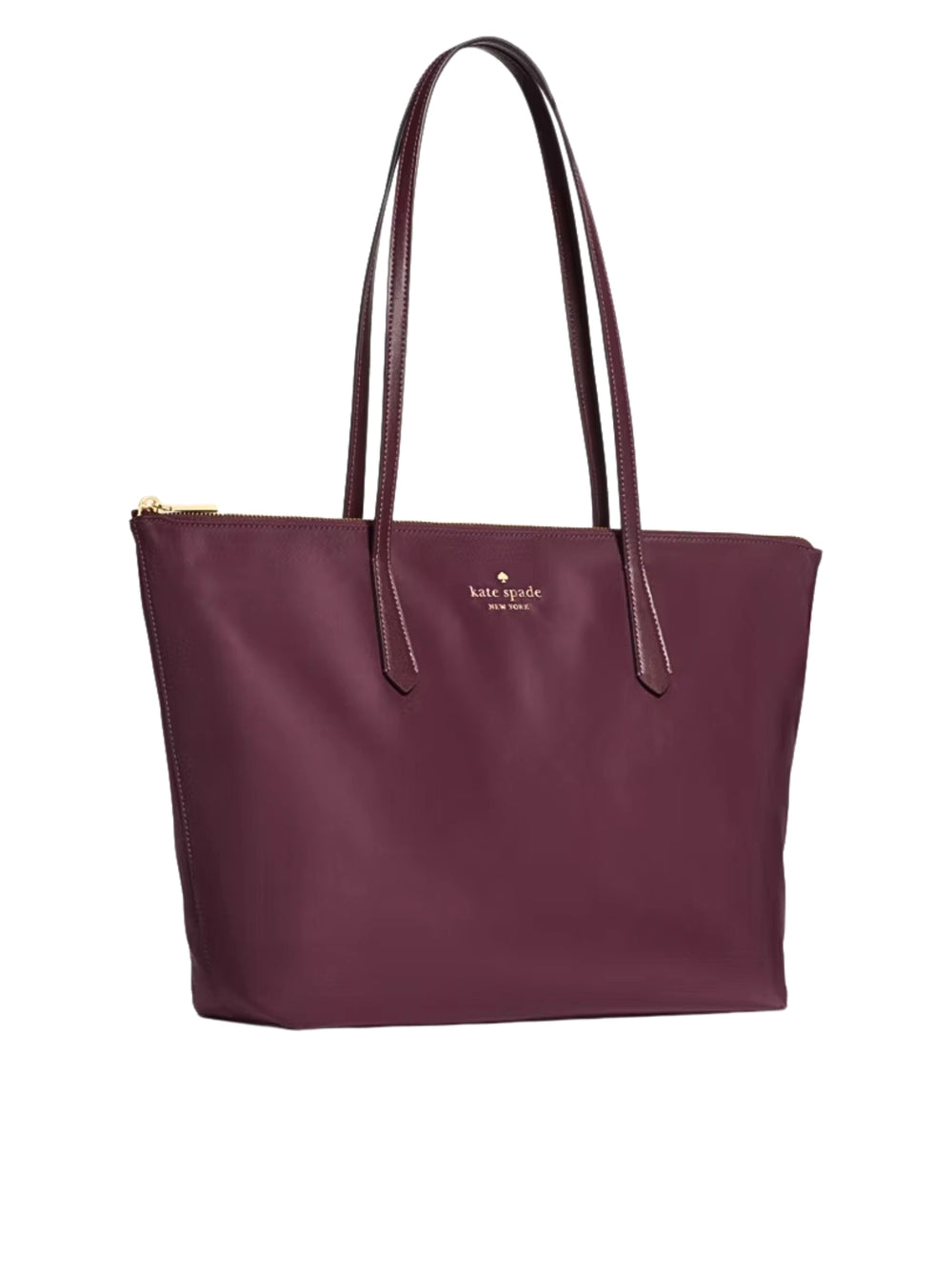 gambar-samping-Kate-Spade-Kitt-Medium-Nylon-Tote-Bag-Deep-Cherry