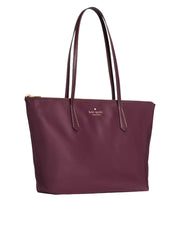 gambar-samping-Kate-Spade-Kitt-Medium-Nylon-Tote-Bag-Deep-Cherry