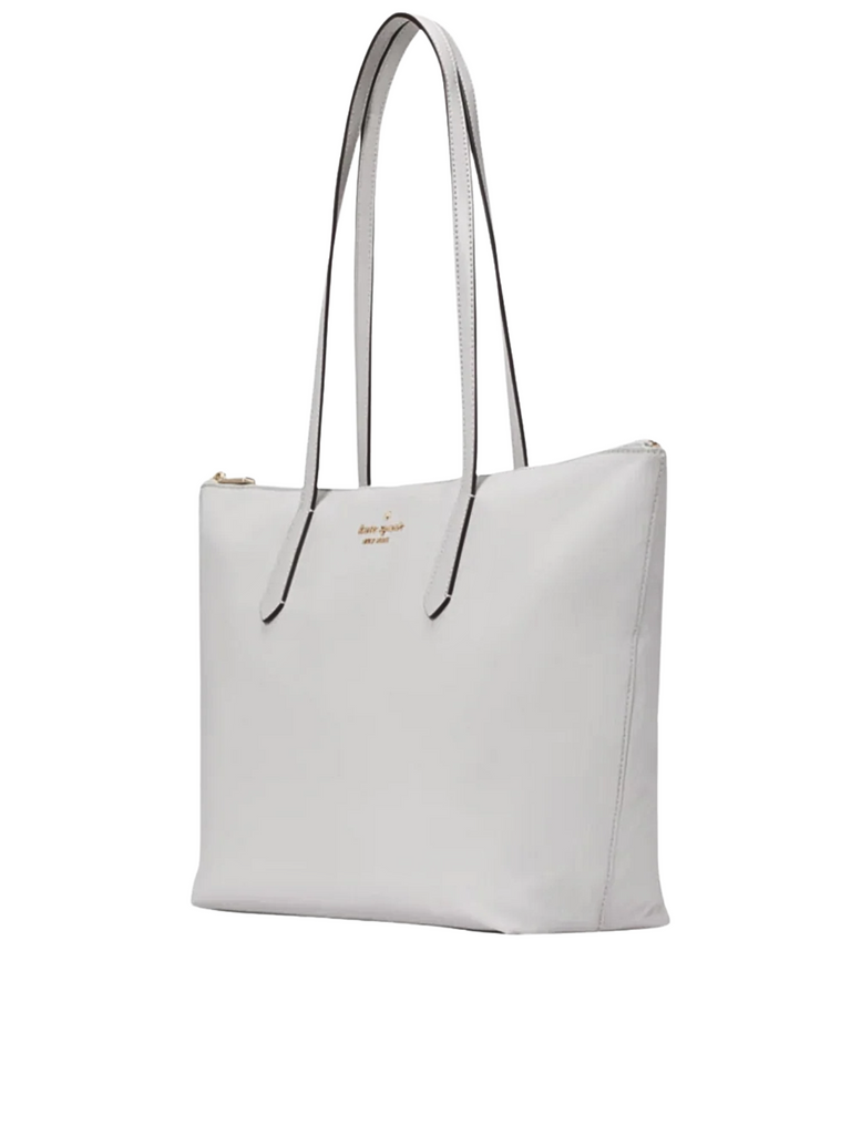 gambar-samping-Kate-Spade-Kitt-Medium-Nylon-Tote-Platinum-Grey