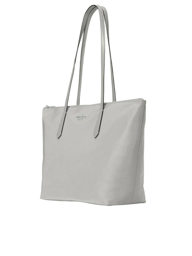 Kate Spade Kitt The Little Better Nylon Large Tote Bag Nimbus Grey Balilene
