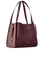 gambar-samping-Kate-Spade-Knott-Colorblock-Large-Carryall-Bag-Grenache-Multi