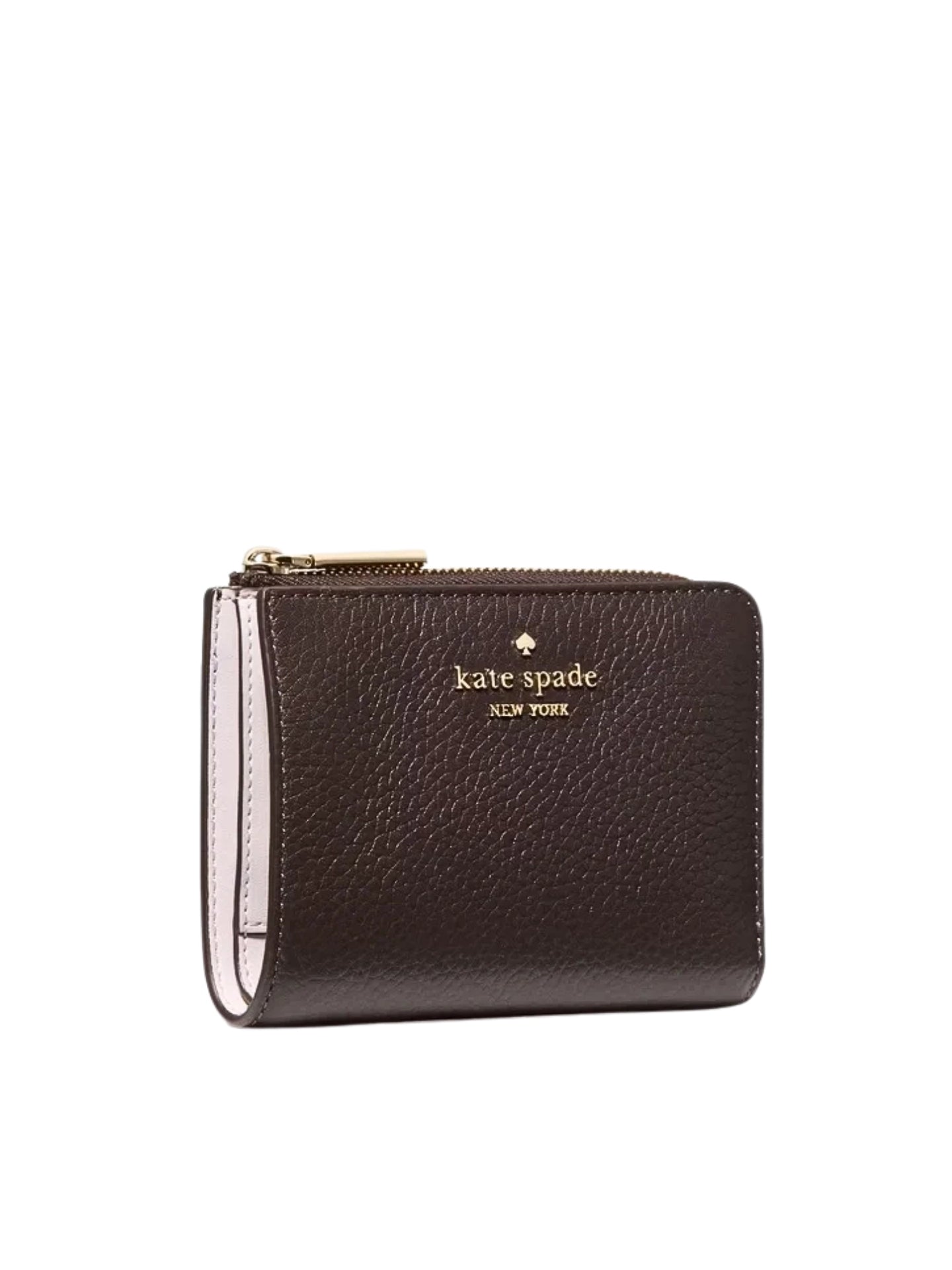 gambar-samping-Kate-Spade-Lena-Pebbled-Leather-Small-L-Zip-Wallet-Hot-Fudge