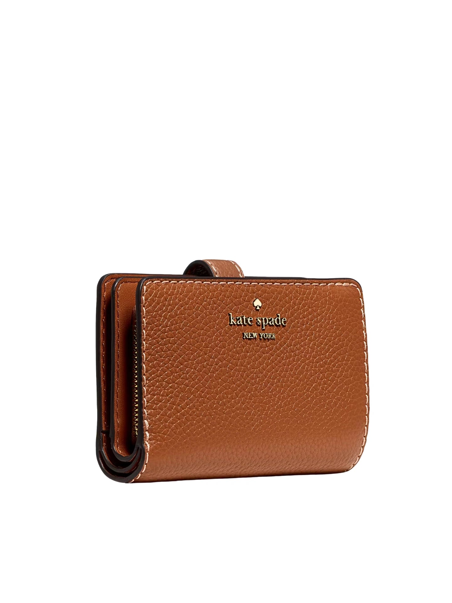 gambar-samping-Kate-Spade-Lena-Pick-Stitch-Medium-Bifold-Wallet-Warm-Gingerbread