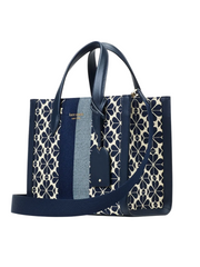 gambar-samping-Kate-Spade-Manhattan-Spade-Flower-Jacquard-Small-Tote-Blue-Multi