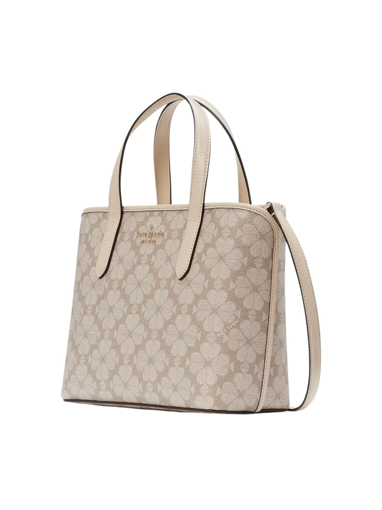 Kate Spade Signature Spade Flower Small Tote Dark Beige Multi