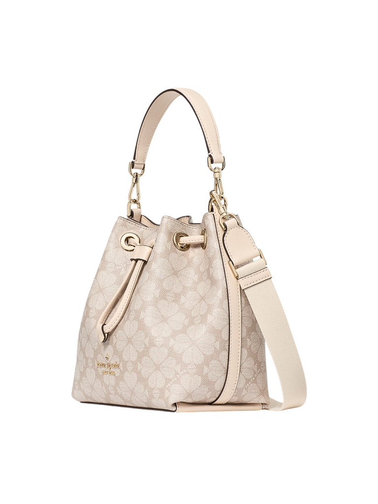 gambar-samping-Kate-Spade-Spade-Flower-Small-Bucket-Bag-Dark-Beige-Multi