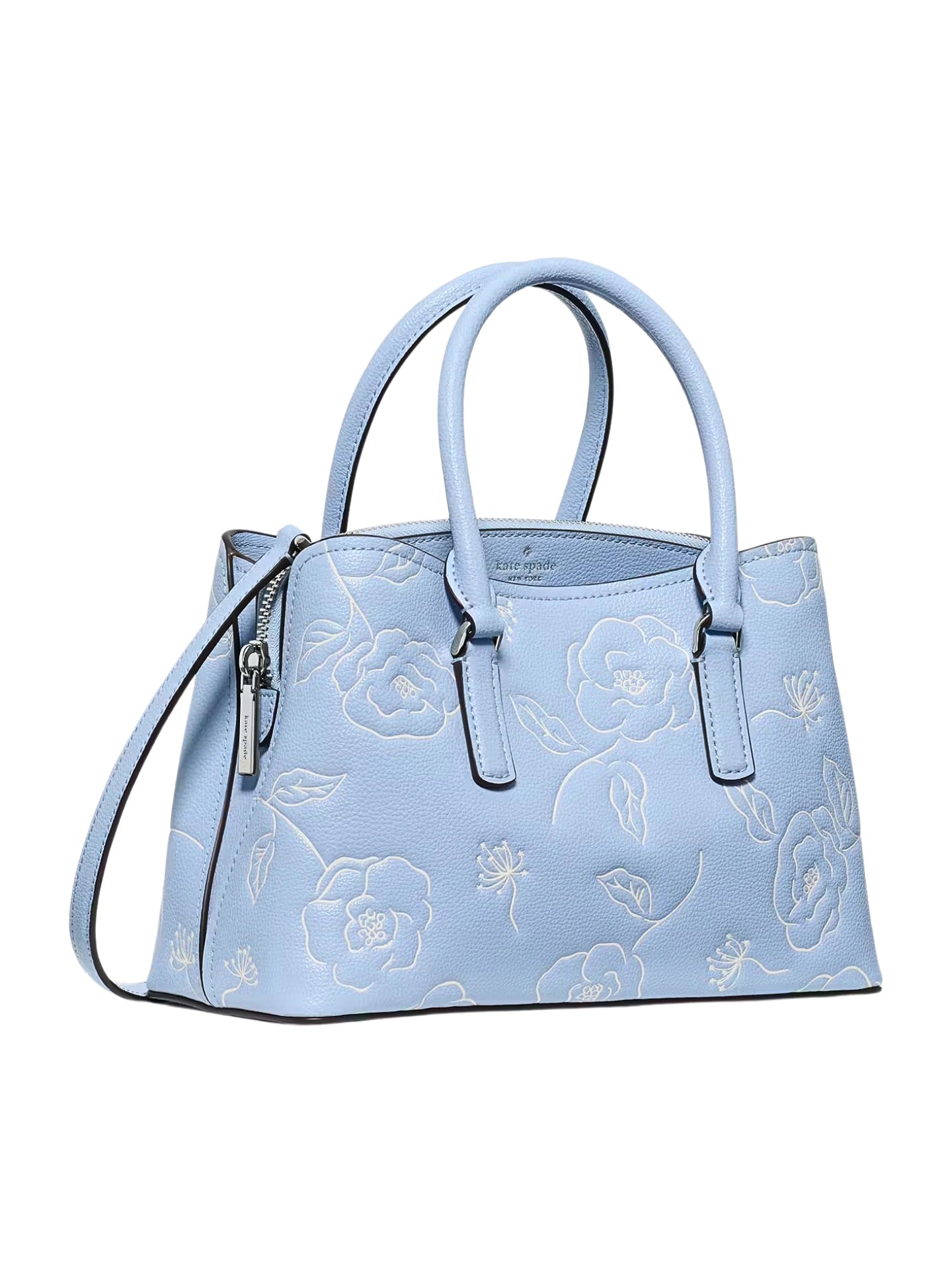 gambar-samping-Kate-Spade-Thompson-Street-Floral-Small-Satchel-Bag-Nort-Star