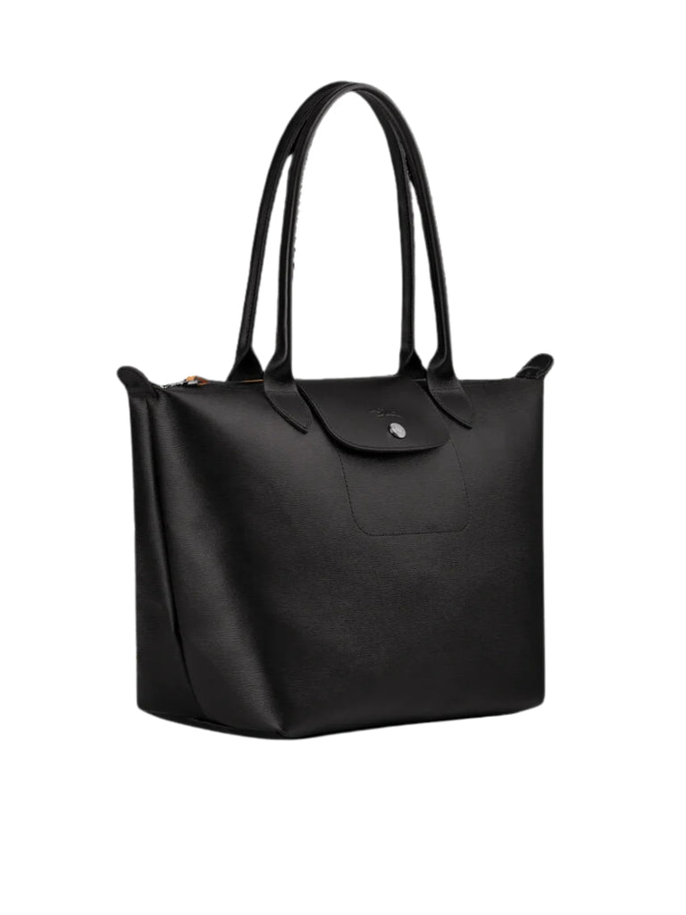gambar-samping-Longchamp-Le-Pliage-City-in-Coated-Canvas-Shoulder-Bag-BlackWEBP