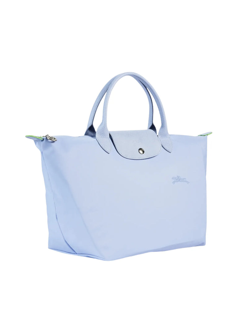 gambar-samping-Longchamp-Le-Pliage-Green-Medium-Top-Handle-Bag-Sky-Blue