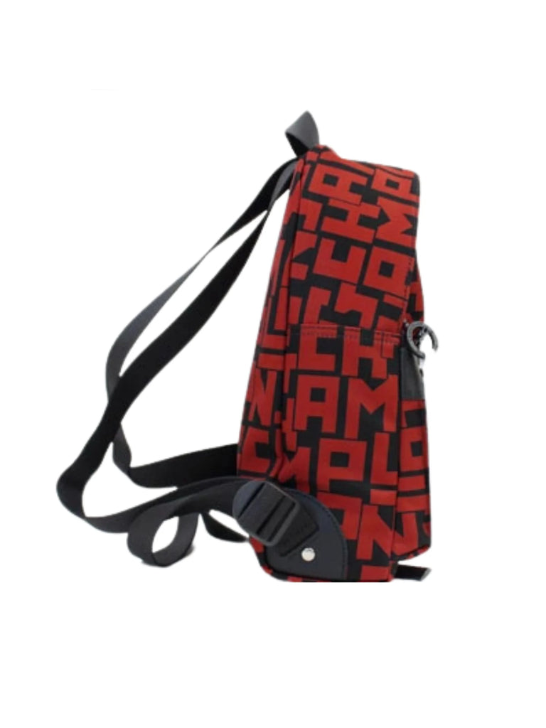 Longchamp Le Pliage LGP Backpack Black Red Balilene