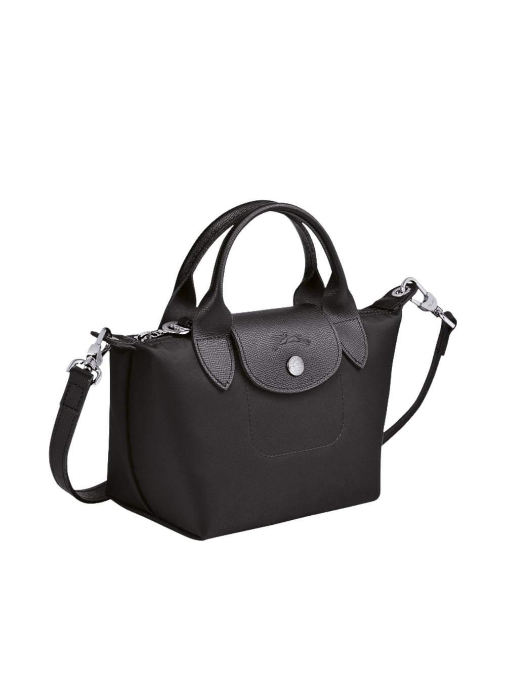 gambar-samping-Longchamp-Le-Pliage-Neo-Extra-Small-Top-Handle-Black