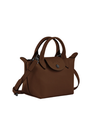 gambar-samping-Longchamp-Le-Pliage-Xtra-XS-Handbag-Dark-Brown