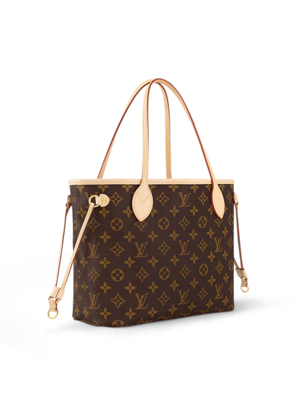 gambar-samping-Louis-Vuitton-Bolsa-Neverfull-PM-Monogram-Beige
