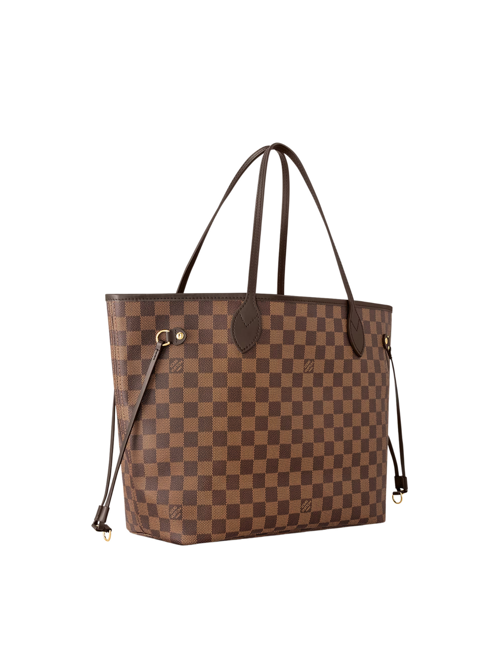 gambar-samping-Louis-Vuitton-Neverfull-MM-Damier-Ebene-Cerise-Red