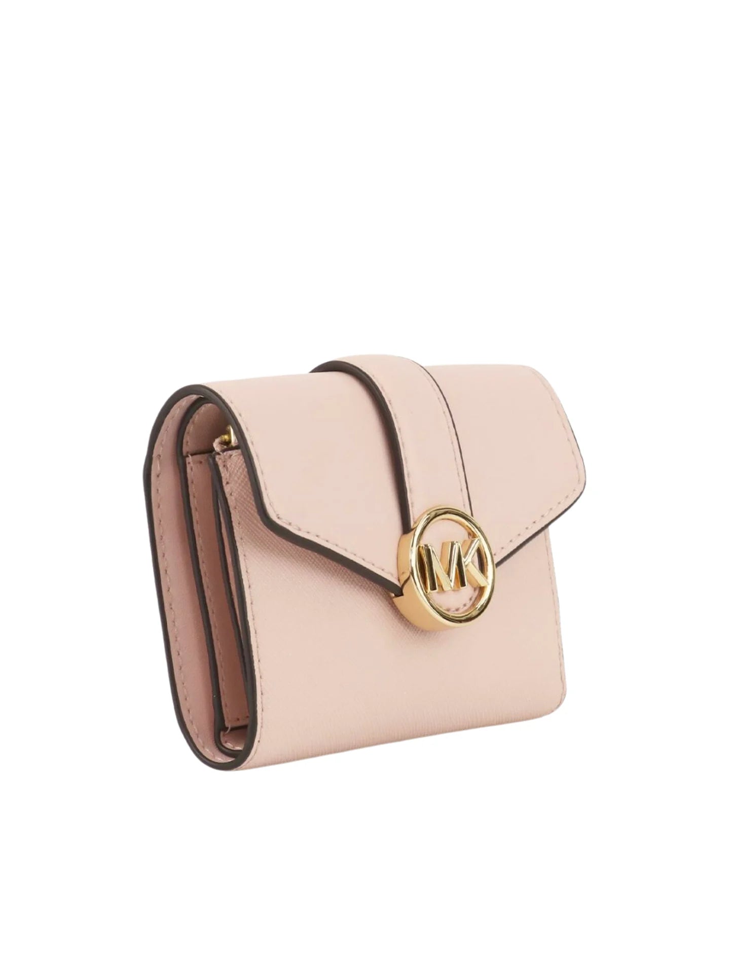 gambar-samping-Michael-Kors-Medium-Flap-Bilfold-Wallet-Faux-Leather-Blush-Pink