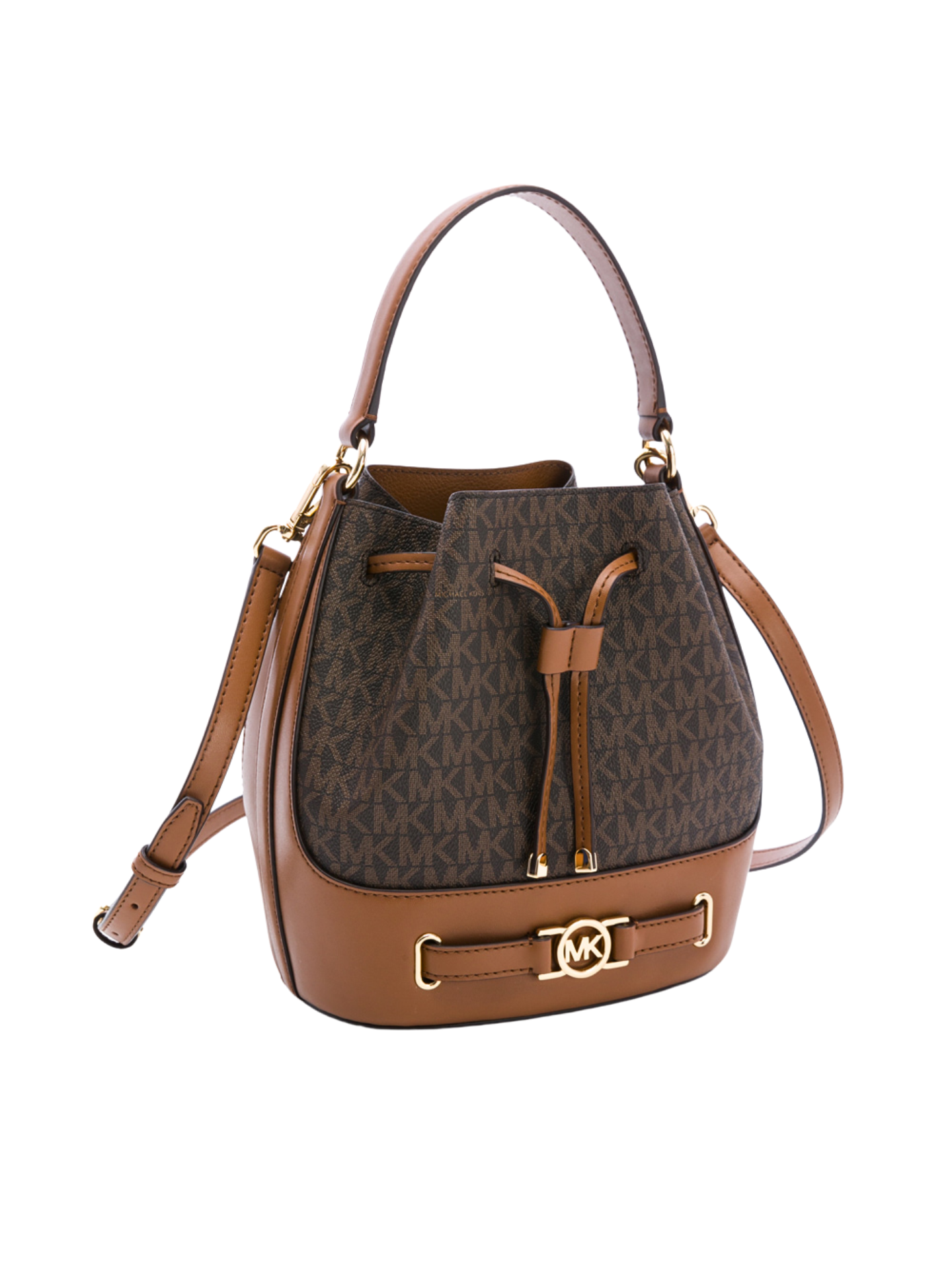 gambar-samping-Michael-Kors-Reed-Medium-Belted-Bucket-Messenger-Bag-Brown
