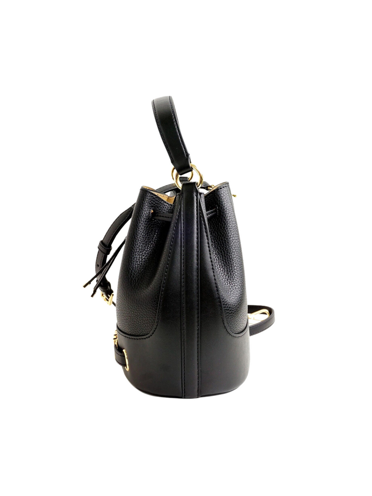 Michael kors sales black bucket bag