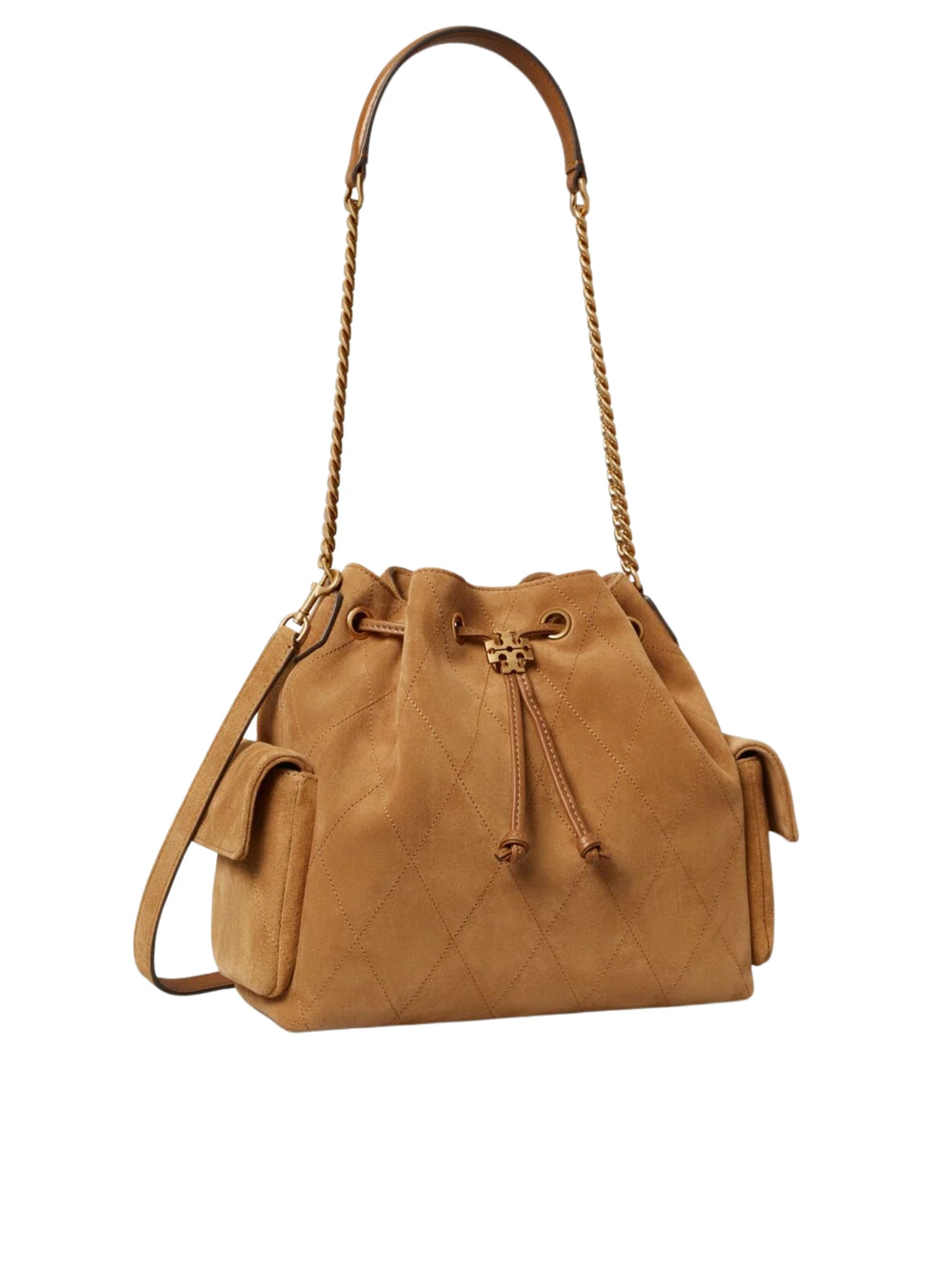 gambar-samping-Tory-Burch-Charlie-Suede-Drawstring-Shoulder-Bag-Wild-Tabacco