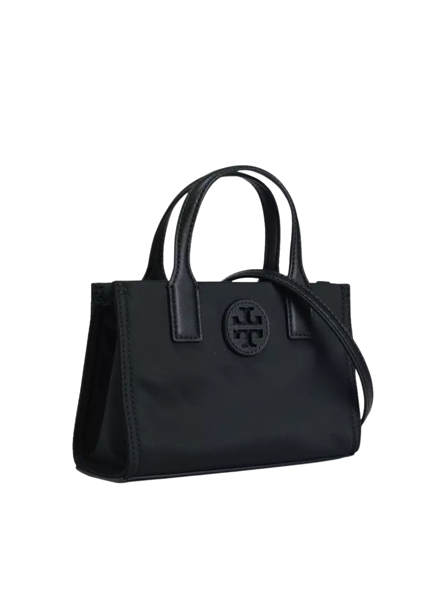 gambar-samping-Tory-Burch-Ella-Nylon-Mini-Tote-Black