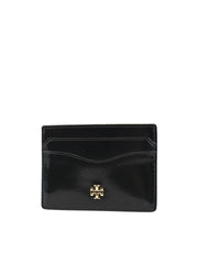 gambar-samping-Tory-Burch-Emerson-Black-Patent-Leather-Card-Case-Wallet-Black