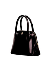 gambar-samping-Tory-Burch-Emerson-Patent-Mini-Dome-Satchel-Black