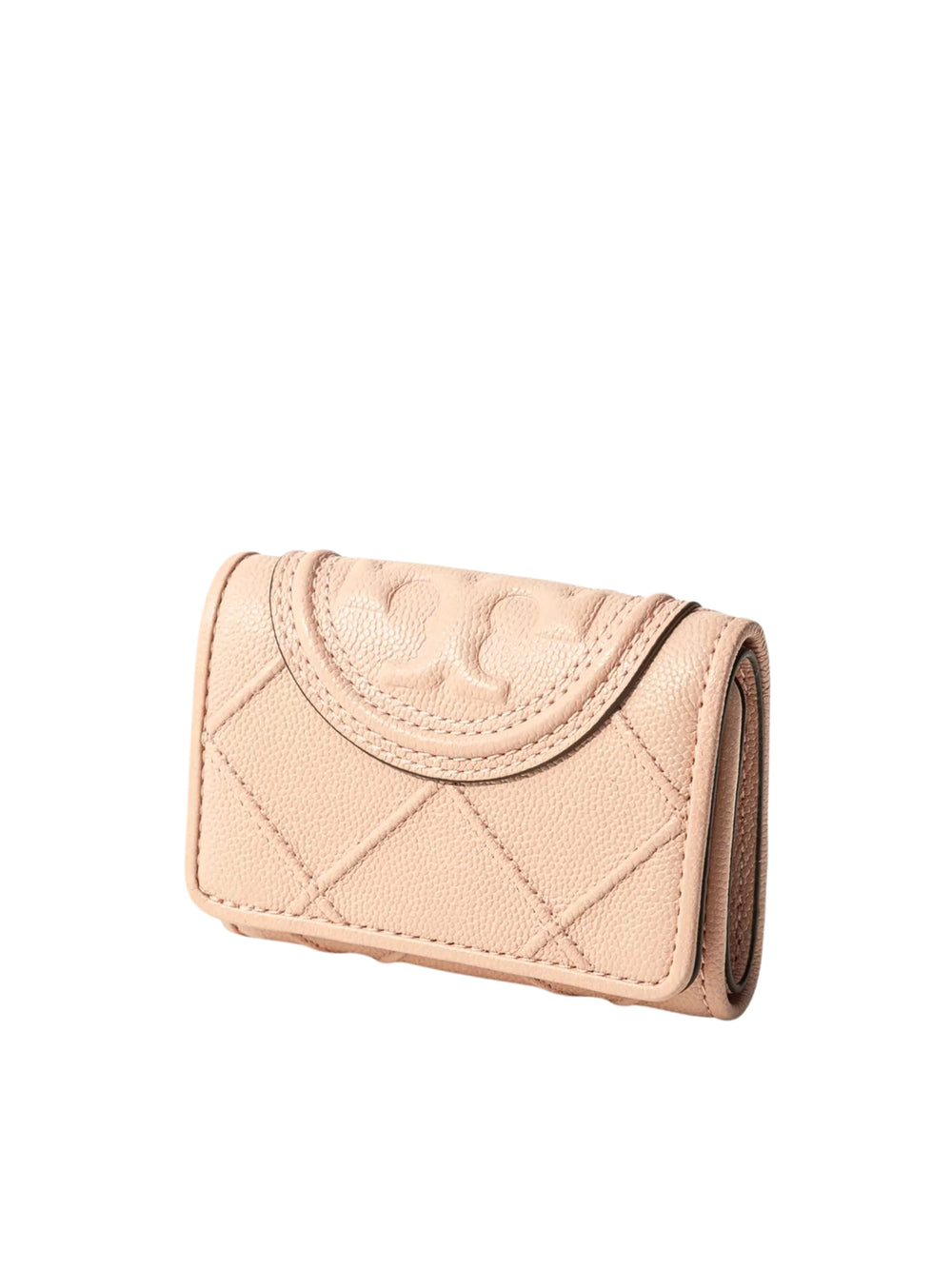 gambar-samping-Tory-Burch-Fleming-Soft-Polished-Grain-Small-Flap-Wallet-Pink-Dawn