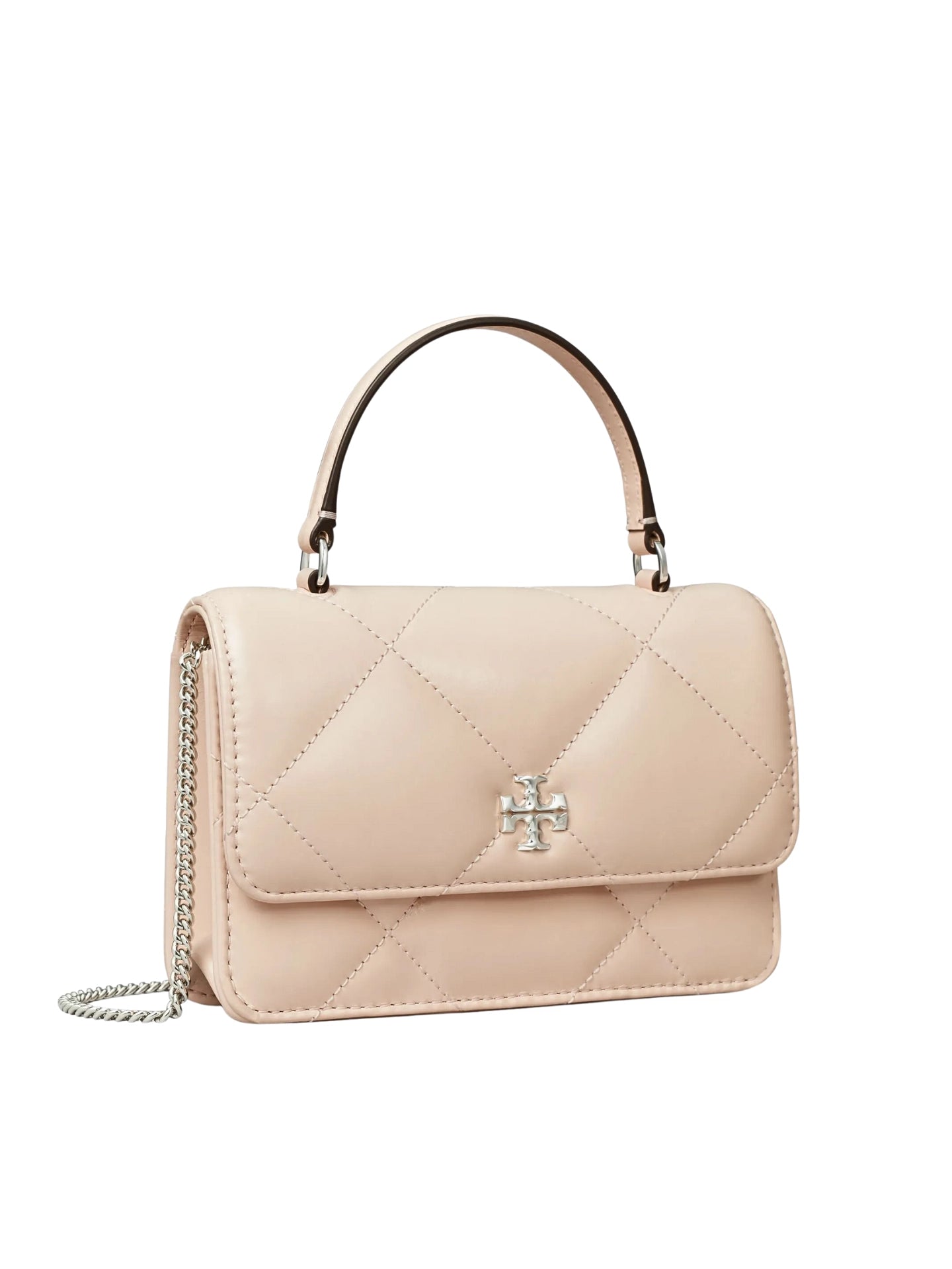 gambar-samping-Tory-Burch-Kira-Diamond-Quilt-Mini-Top-Handle-Chain-Wallet-Soft-Pink