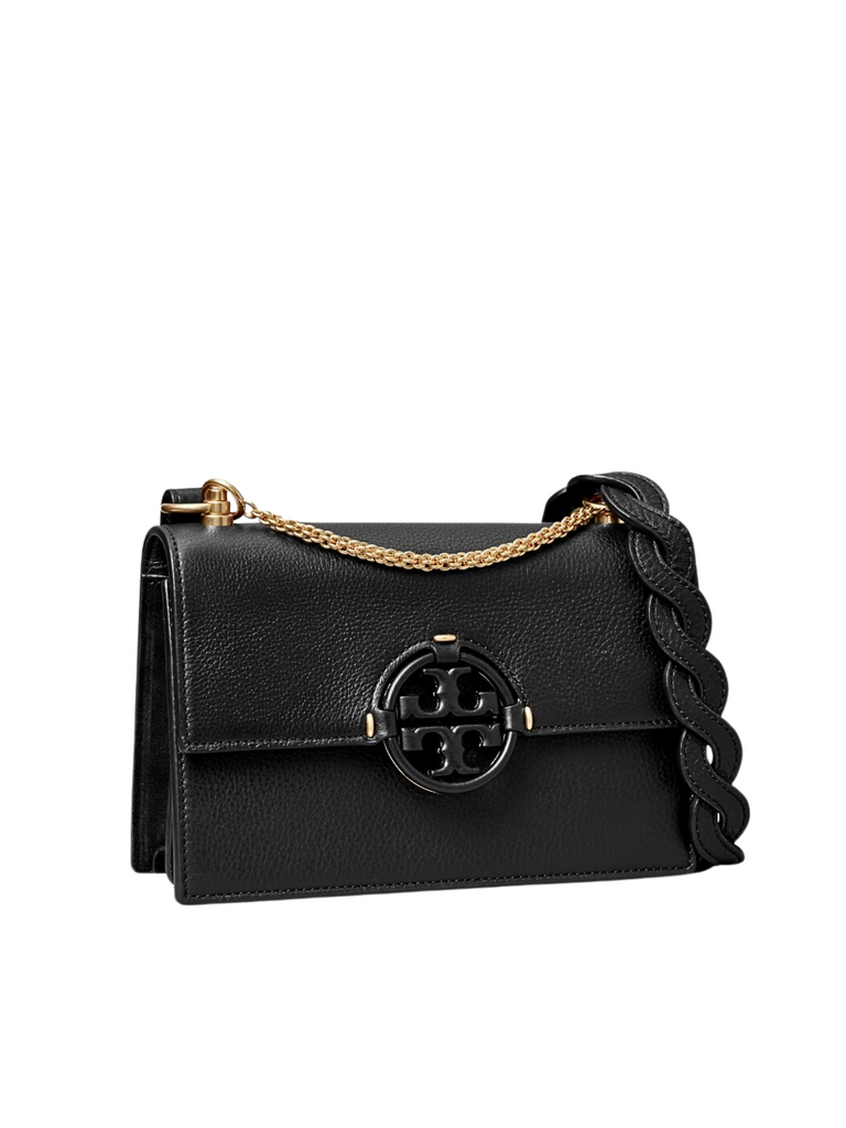 gambar-samping-Tory-Burch-Miller-Small-Flap-Shoulder-Bag-Black