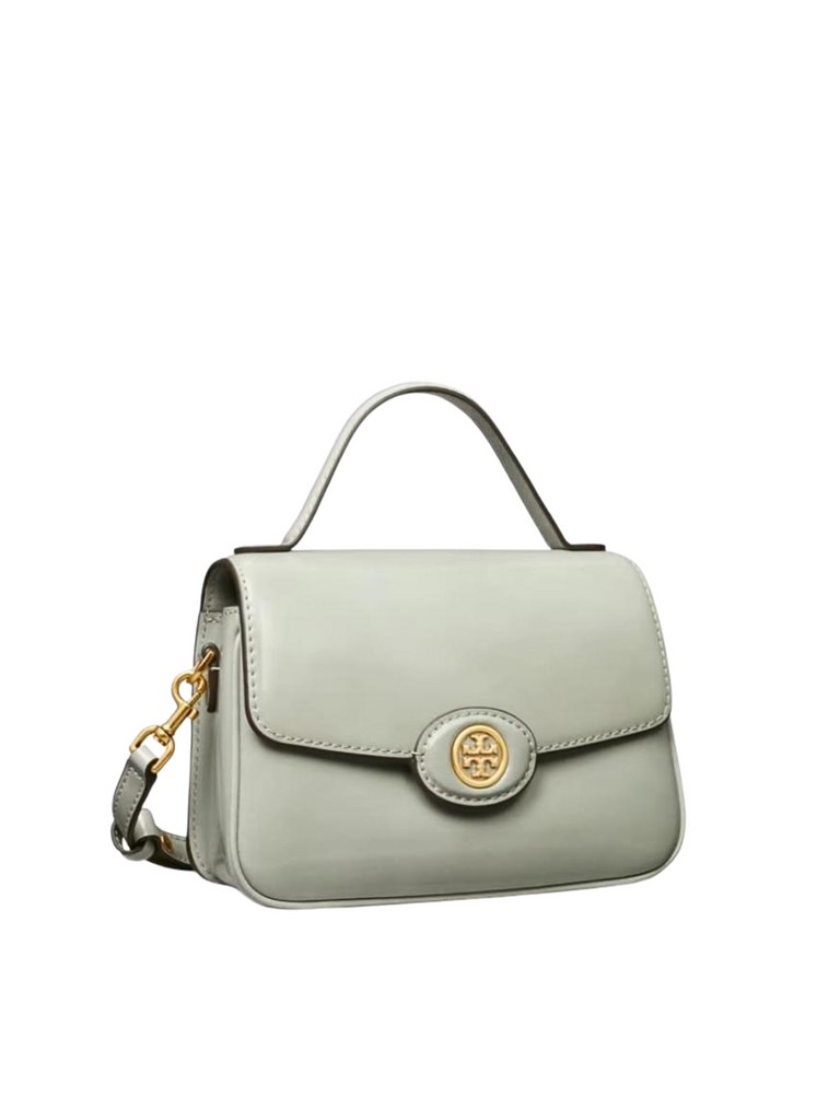 gambar-samping-Tory-Burch-Robinson-Spazzolato-Small-Top-Handle-Bag-Light-Granit