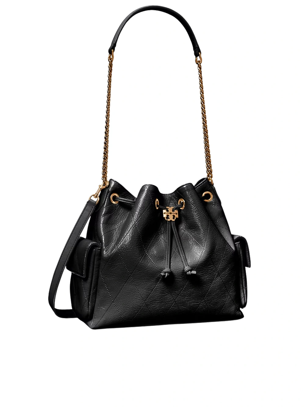 gambar-samping-Tory-Burch-Small-Charlie-Quilted-Drawstring-Shoulder-Bag-Black