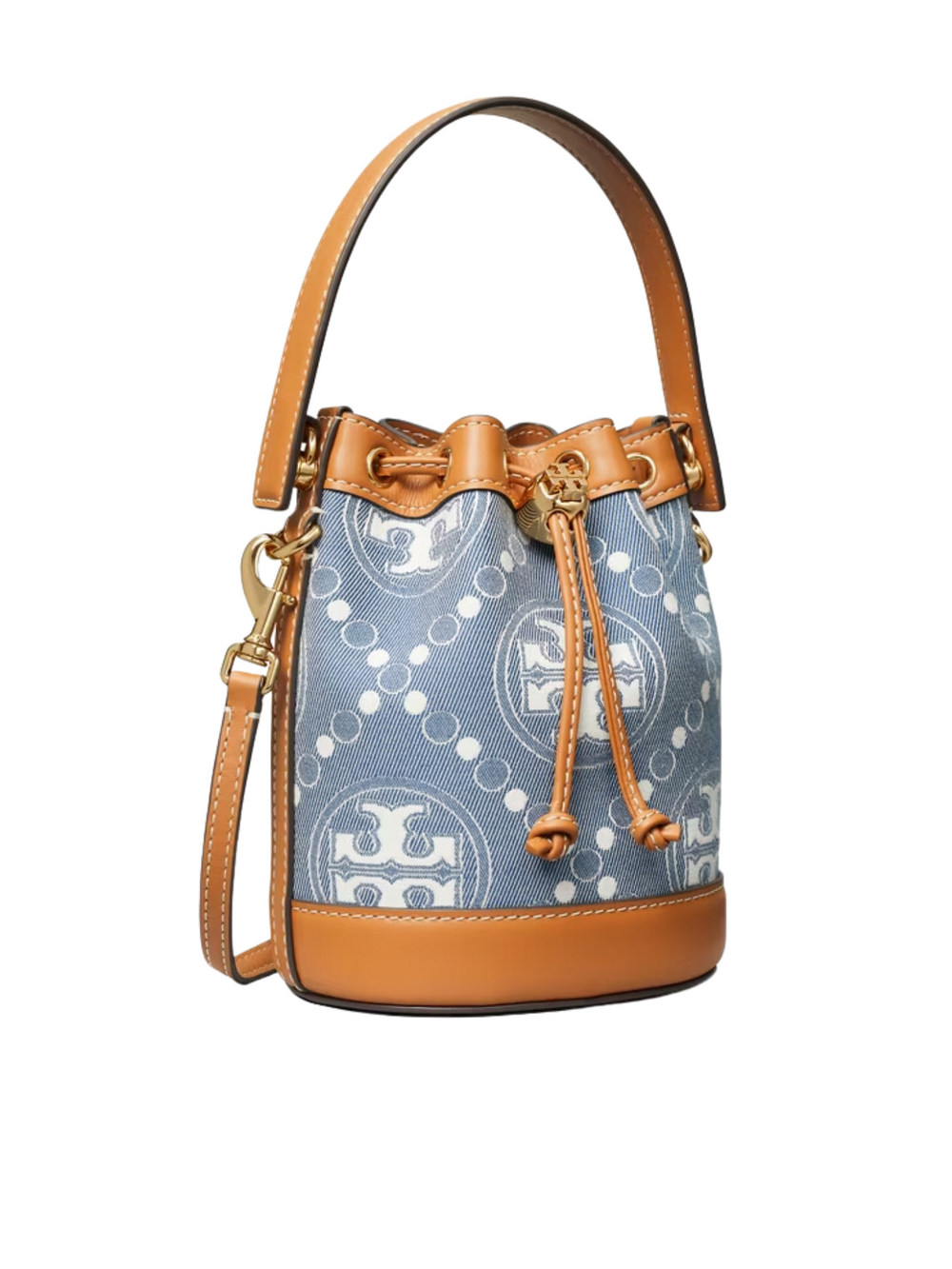 gambar-samping-Tory-Burch-T-Monogram-Denim-Mini-Bucket-Bag