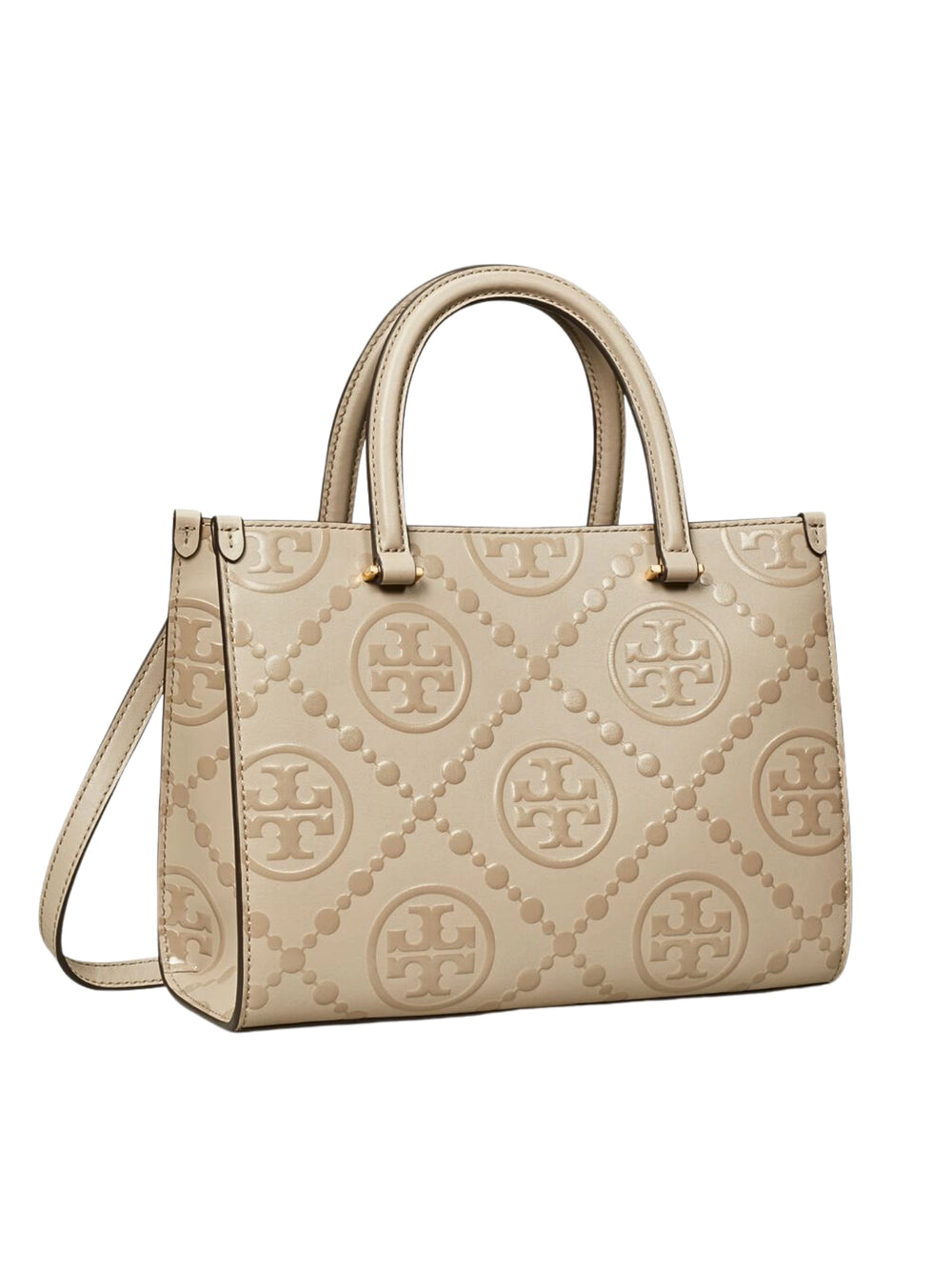 gambar-samping-Tory-Burch-T-Monogram-Embossed-Square-Tote-Bag-Fresh-Clay
