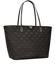 gambar-samping-Tory-Burch-T-Monogram-Zip-Tote-Bag-Black
