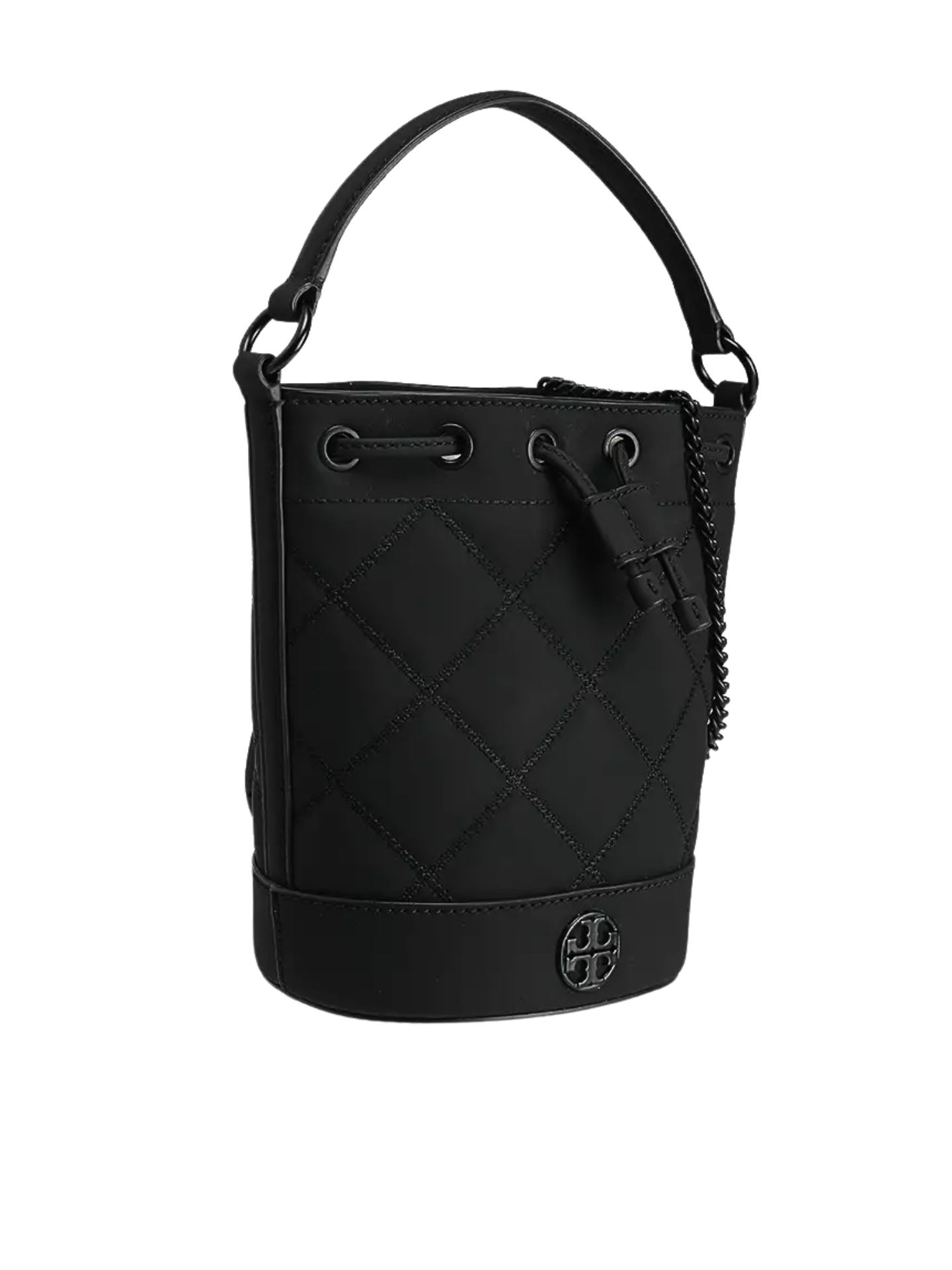gambar-samping-Tory-Burch-Willa-Matte-Mini-Bucket-Bag-Black