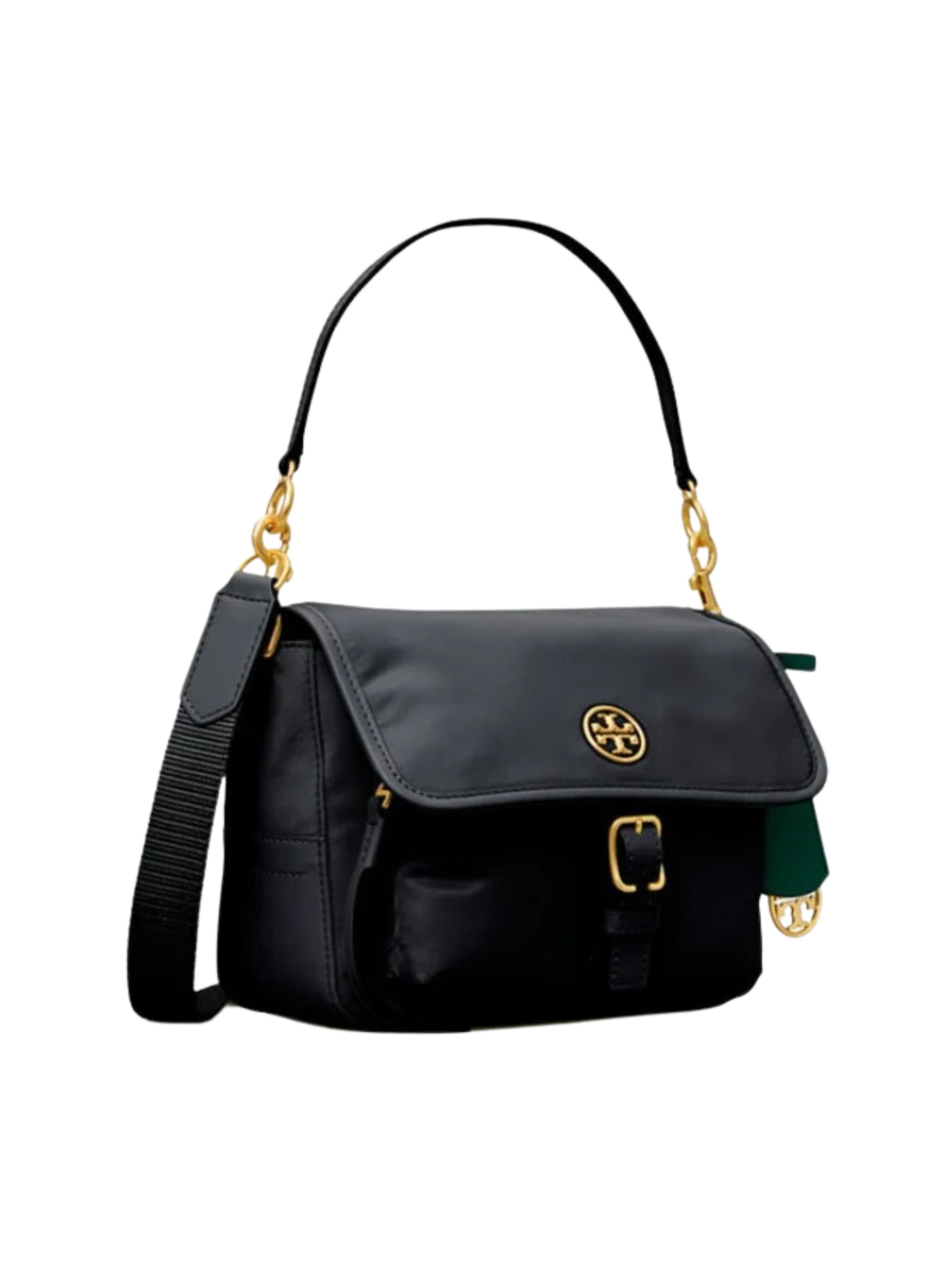 gambar-samping-Tory- Burch- Piper- Nylon- Crossbody- Black