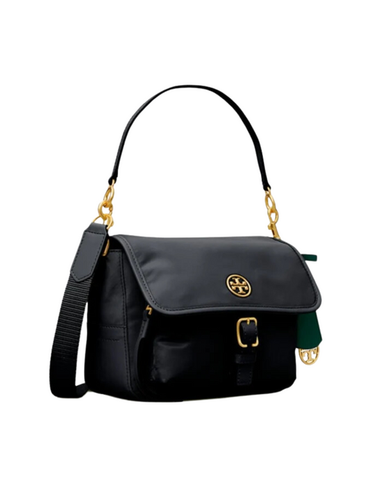 gambar-samping-Tory- Burch- Piper- Nylon- Crossbody- Black